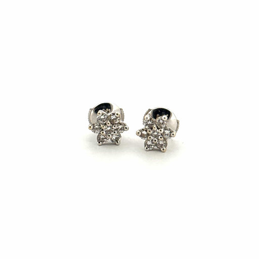 Boucles d'oreilles Puces d'oreilles Or Blanc 18k & Diamants 58 Facettes A3BO-GS28841