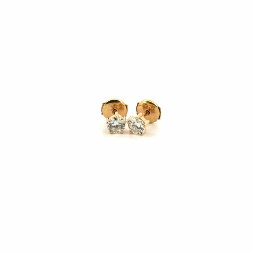 Boucles d'oreilles Puces D'oreilles Or Jaune 18k & Diamants 58 Facettes A3BO-GS28837