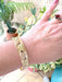 Bracelet Bracelet Jonc Rigide grappes de raisin et feuilles de vigne 58 Facettes AA 1639