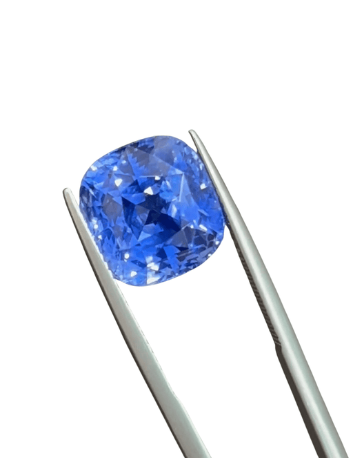 Gemstone Saphir bleu taille coussin Ceylan sans chaleur - 13,35 carats 58 Facettes ME-L-01