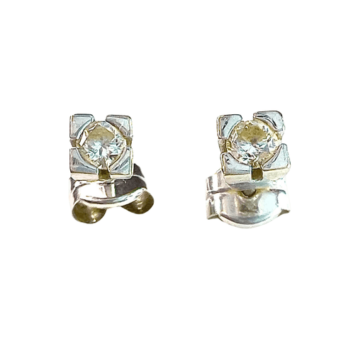 Boucles d'oreilles Boucles d'oreilles en or au design contemporain avec diamants 58 Facettes Q775A