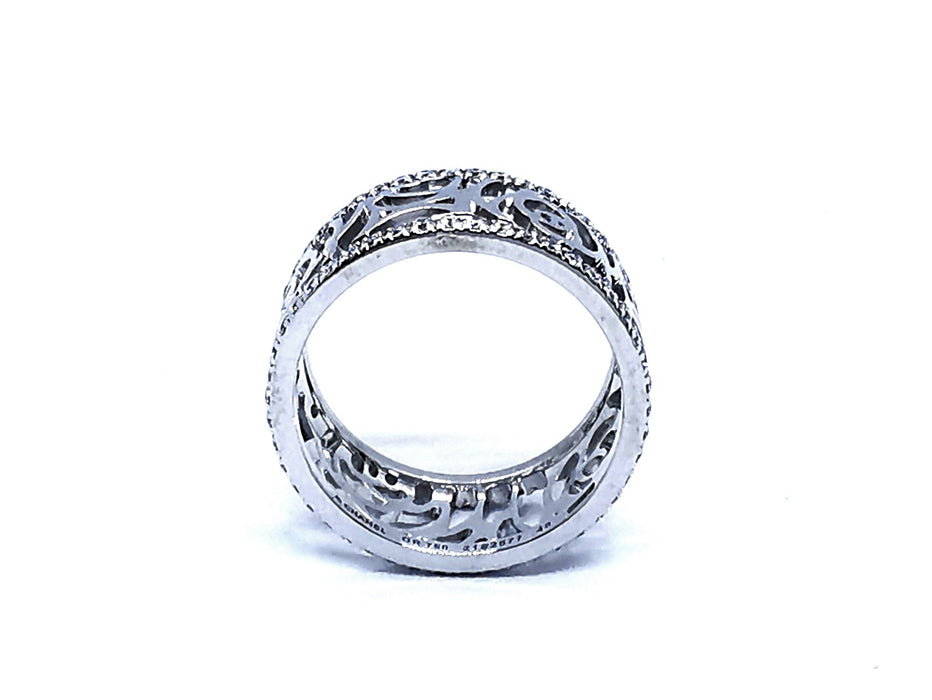 Chanel Ring Camélia White gold Diamond