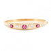 Bracelet Bracelet or rose rubis diamants 58 Facettes 62800047