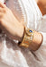 Bracelet Bracelet Manchette Or rose Saphir 58 Facettes 2499287CN