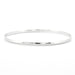 Bracelet Bracelet Demi-jonc plat or blanc 58 Facettes