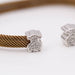 Bracelet Bracelet maille Mesh Acier Or blanc Diamants 58 Facettes E358980