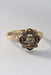Bague 58 Antique 14k gold and silver ring with rose cut diamonds 58 Facettes