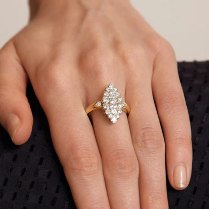 Focus sur la bague marquise