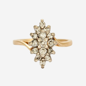 Bague Marquise or