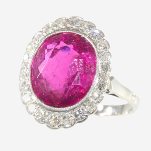 Bague rubellite