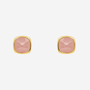 Boucles d’oreilles quartz rose