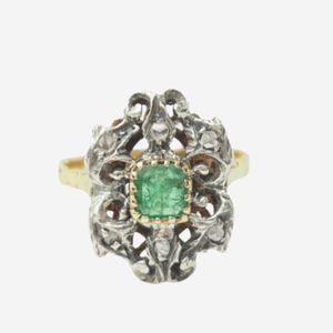 Bague émeraude ancienne