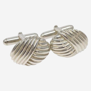 Boutons de manchette argent