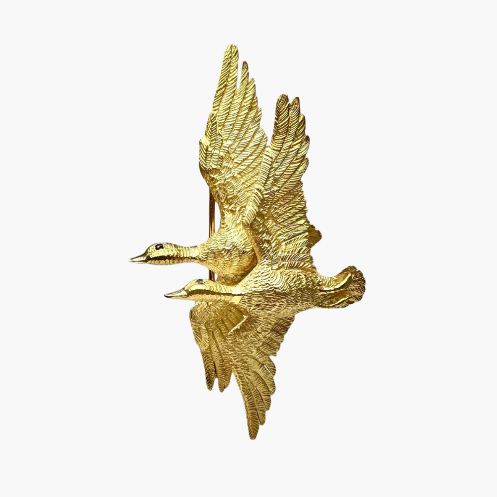 Bird Brooches - Luxury Jewelry certified - 58 Facettes