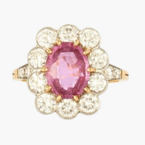 Bagues de fiançailles Saphir rose