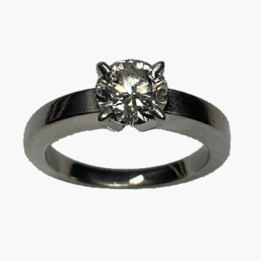 Anillos Cartier Solitario 1895 Joyas de lujo certificadas 58