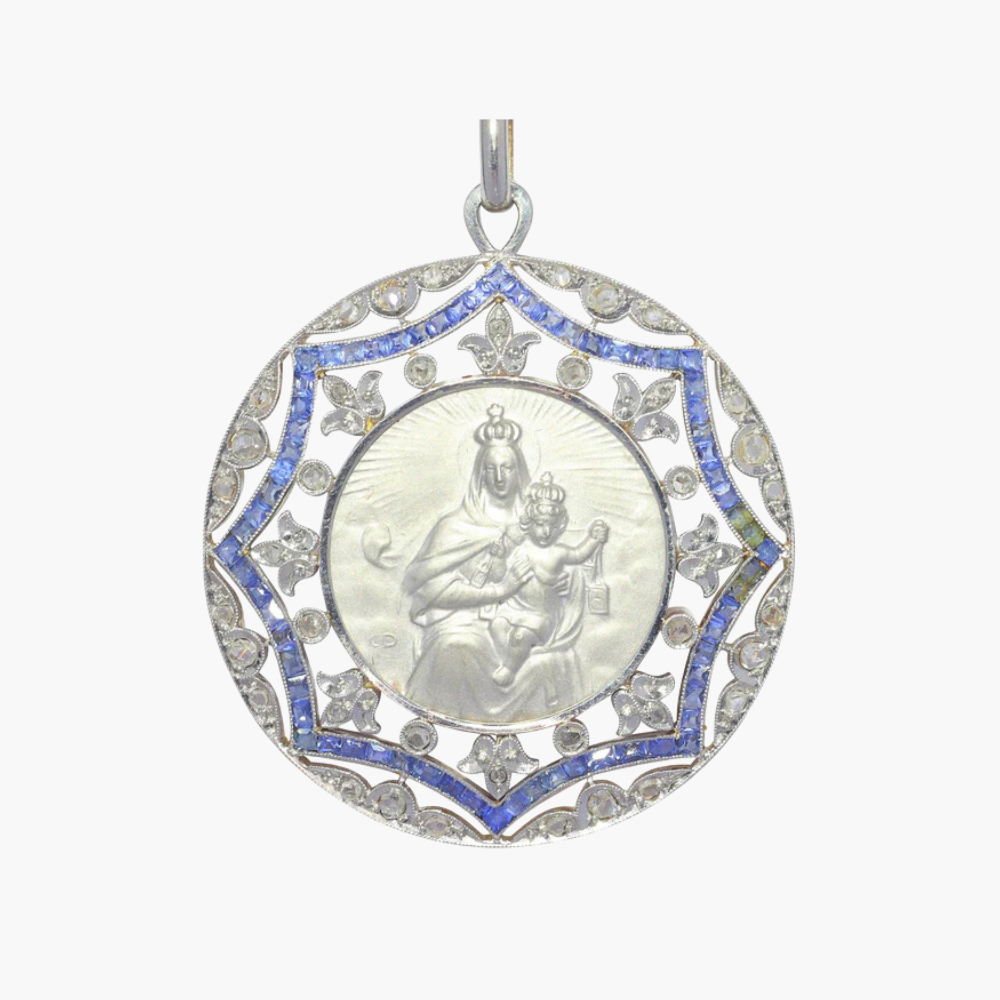 Médaille Art Déco 2 Ors - Eva'RT Bijoux Médaille Art Déco 2 Ors - Eva'RT Bijoux