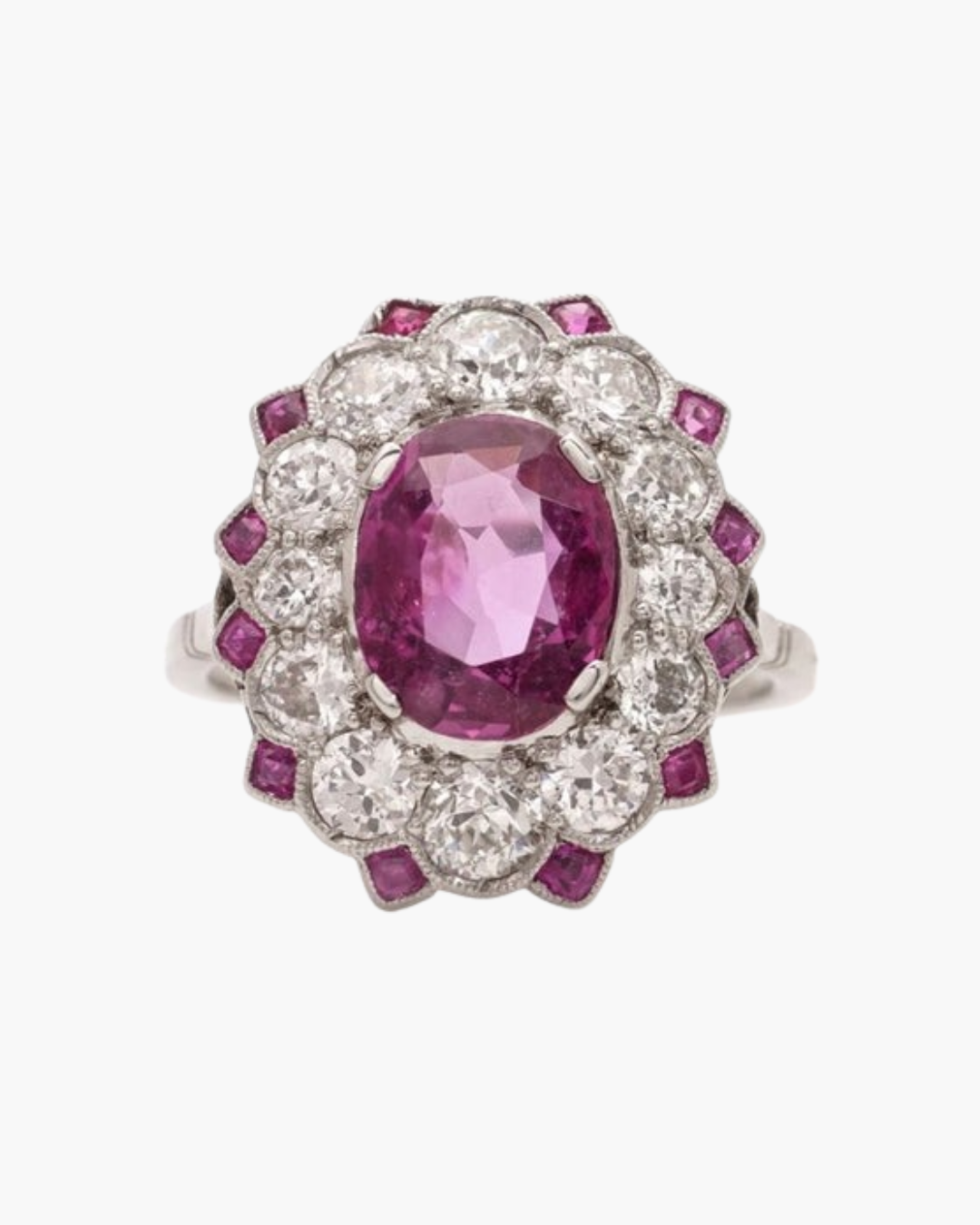 Bague Art Déco Rubis