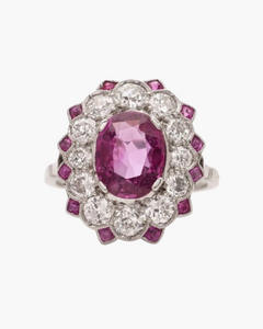 Bague Art Déco Rubis