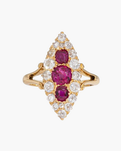 Bague Anciennes Rubis