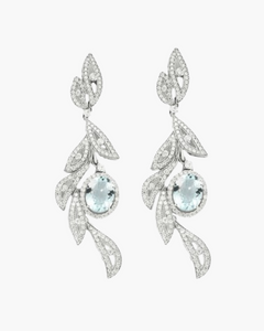 Boucles d’oreilles aigue-marine