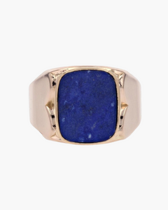 Bague lapis lazuli homme