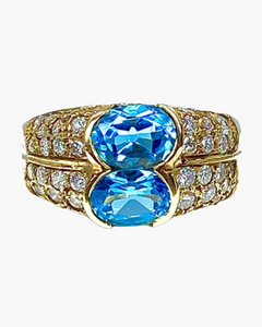 Bague de fiançailles topaze