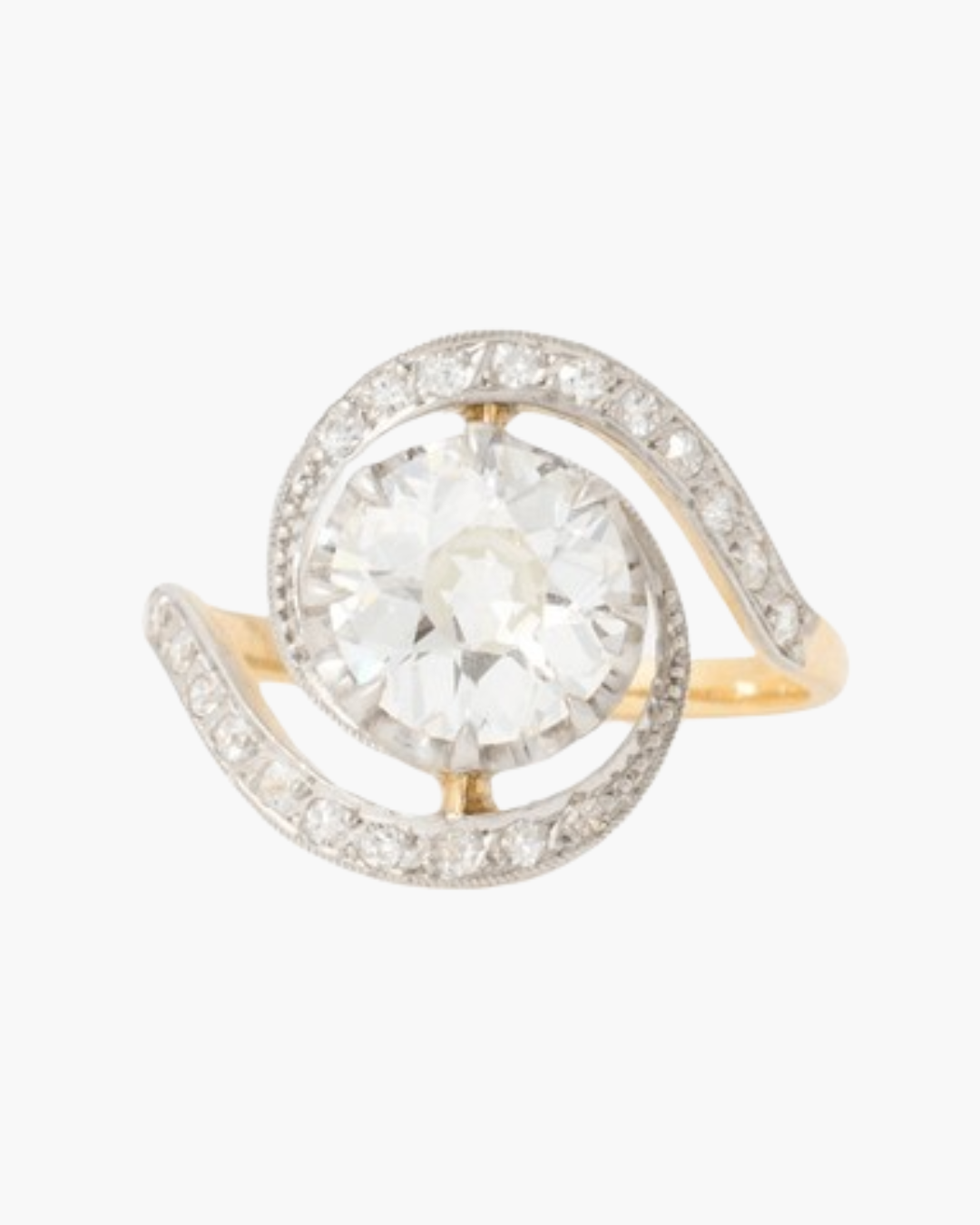 ovale halo rosé gouden verlovingsring met zijstenen 6570014 stockfoto bij  Vecteezy, image size:1080x1350