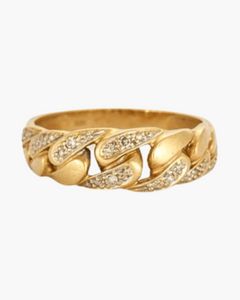 Bague maille gourmette