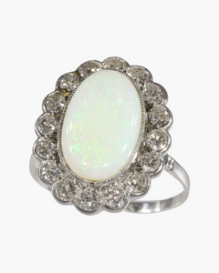 Bague de fiançailles opale