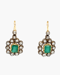 Boucles d’oreilles émeraude