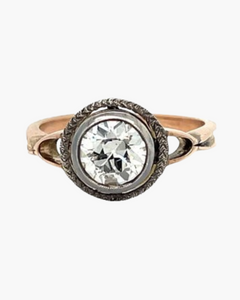 Bague diamant argent