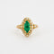 Bague Bague marquise émeraude diamants 58 Facettes 2808