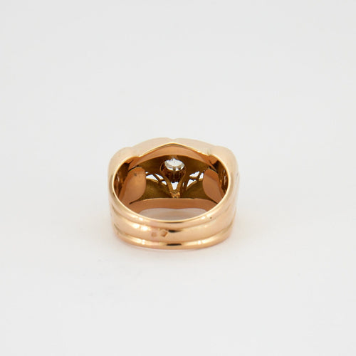 Bague Bague RETRO années 50 or jaune et 3 diamants 58 Facettes 417