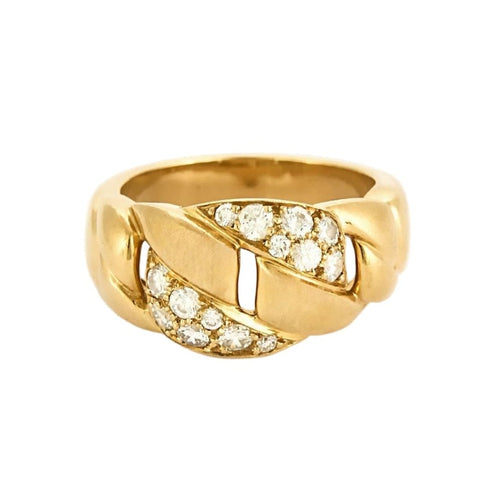 Cartier Bérgamo - Anillo de oro amarillo y diamantes 