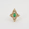 Bague 51 Bague Marquise émeraude et diamants 58 Facettes 2112