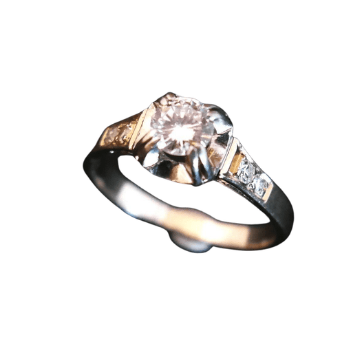 Bague 50 Bague Solitaire Diamant, Art Déco 58 Facettes