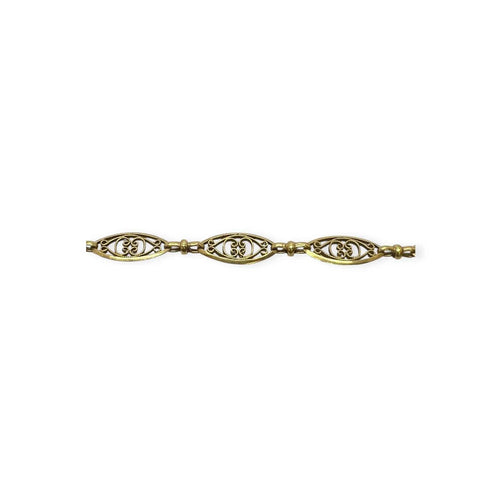 Collier Sautoir filigrané à motifs ovales en or jaune 750 58 Facettes 330093343