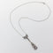 Collier Collier chute victorien en or 14K avec diamants taille rose et chaîne en platine 58 Facettes