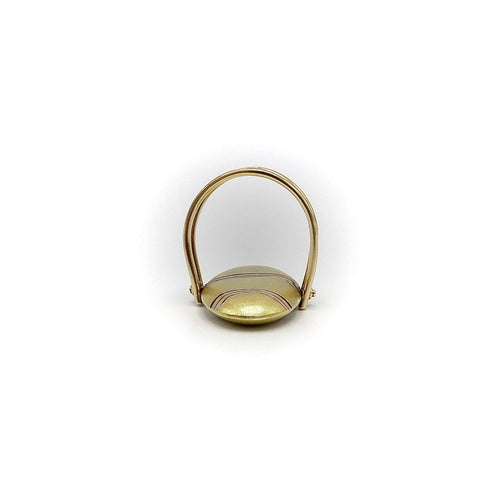 Bague Carrie Adell - Bague vintage Mokume Gane en or 18k et 14k 58 Facettes