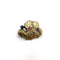 Broche Broche russe organique en or 14k, saphirs, rubis et diamants 58 Facettes