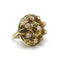 Bague Bague victorienne en or jaune 18 ct, diamants et émail noir 58 Facettes