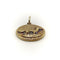 Pendentif Pendentif charm sanglier en or 14k et rubis 58 Facettes