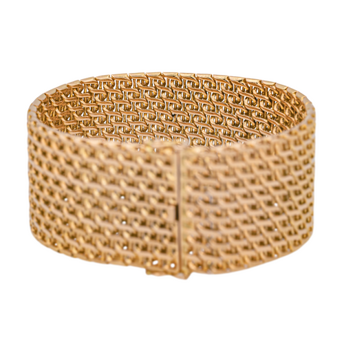 Bracelet Bracelet épingle - Manchette en or jaune 18 carats 58 Facettes 1011037CD