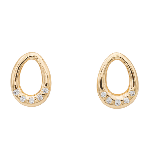 Boucles d'oreilles Boucles d'oreilles en or jaune 18 carats et diamants 58 Facettes 1029210CN