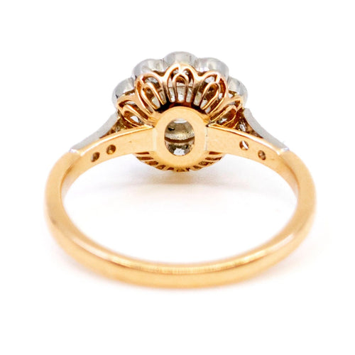 Bague 54.5 Bague en platine avec diamants taille ancienne 58 Facettes B518B54C52C445508236AB88E63E0FA4