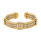 Bracelet O.J. Perrin - Bracelet rigide bicolore en or jaune et blanc 58 Facettes 1050174CN
