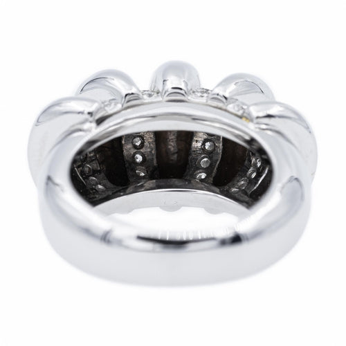 Bague 56 Bague en or blanc 18 carats sertie de diamants 58 Facettes 1089442CN