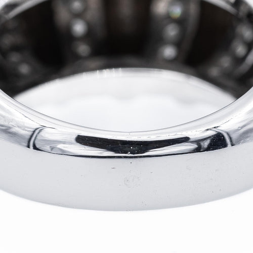 Bague 56 Bague en or blanc 18 carats sertie de diamants 58 Facettes 1089442CN