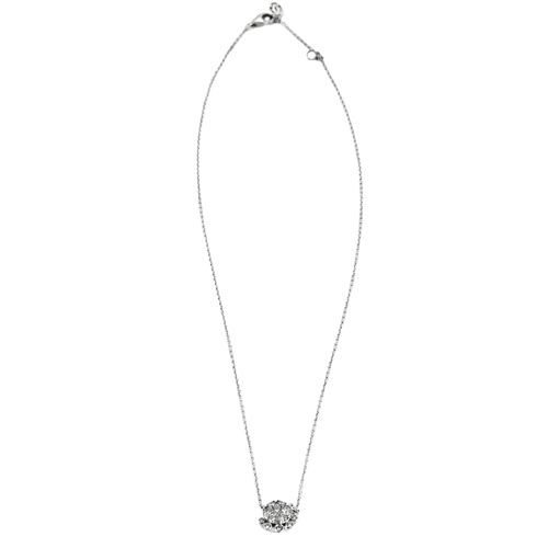 Collier Cartier - Collier pendentif vintage motifs floraux en or blanc et diamants 58 Facettes BO/240037/